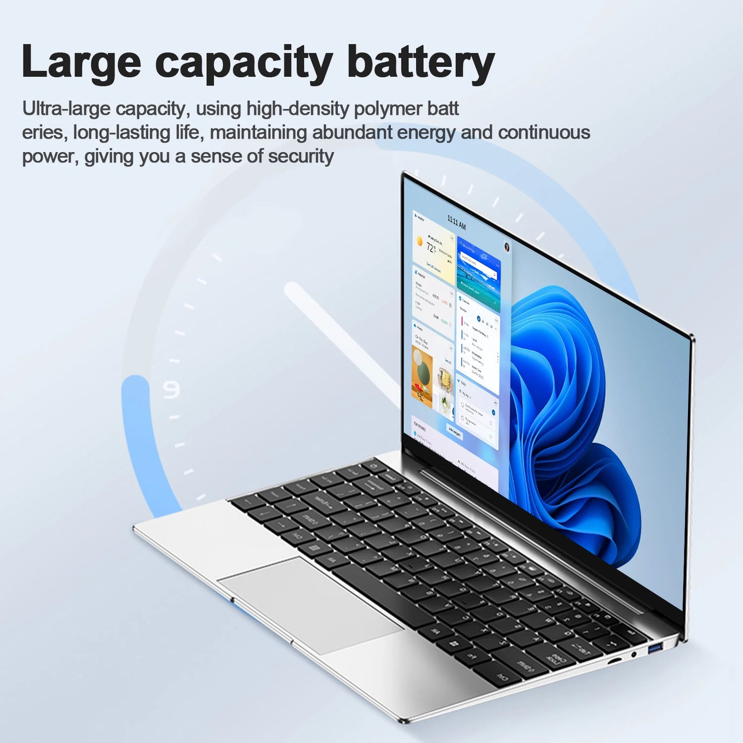 14.1"Ultra Slim Laptop Intel N3700 16GB RAM 2TB SSD Notebook Gamer 1920*1080 Display Office Study Computer PC Windows 11 Pro