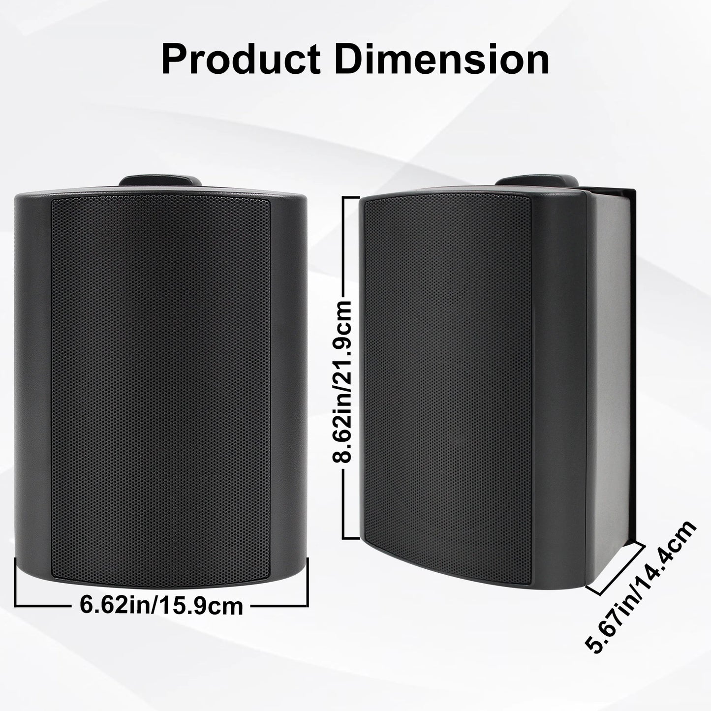 Herdio 2 Pair Bluetooth Speaker 4 Inch 200W Wireless Stereo Subwoofer Music Full Range Audio Bass Loudspeaker For Home Theater