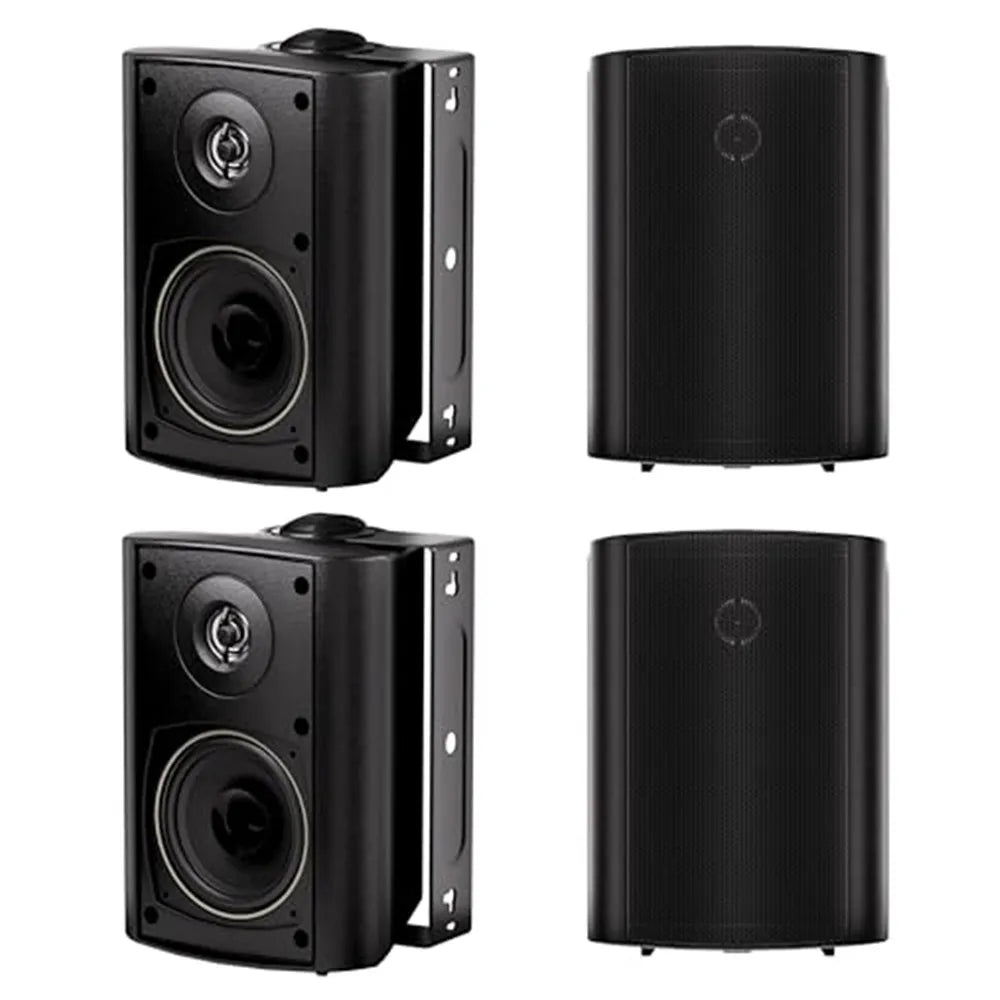 Herdio 2 Pair Bluetooth Speaker 4 Inch 200W Wireless Stereo Subwoofer Music Full Range Audio Bass Loudspeaker For Home Theater