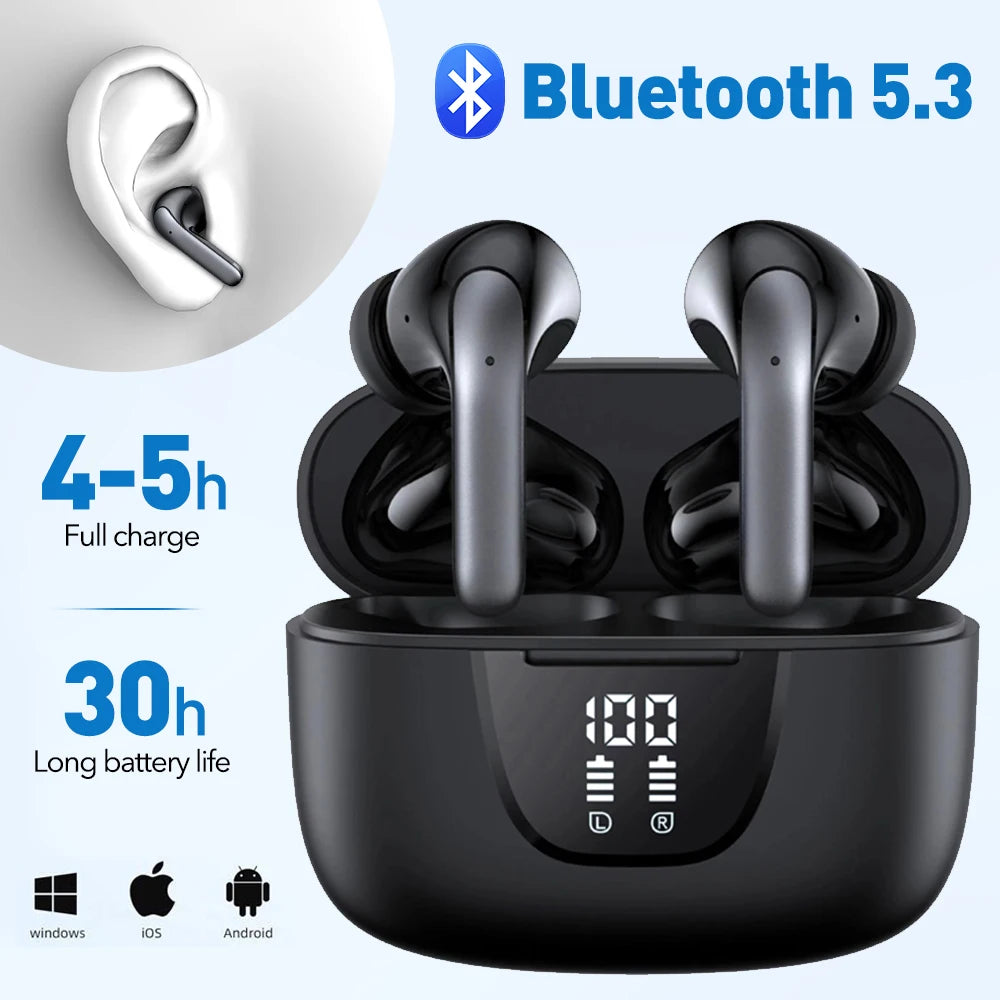 Mpow S42 Active Noise Cancelling Earphones Bluetooth 5.3 TWS Headset 30H Playback In-Ear ANC TWS Earbuds for iPhone Smartphone