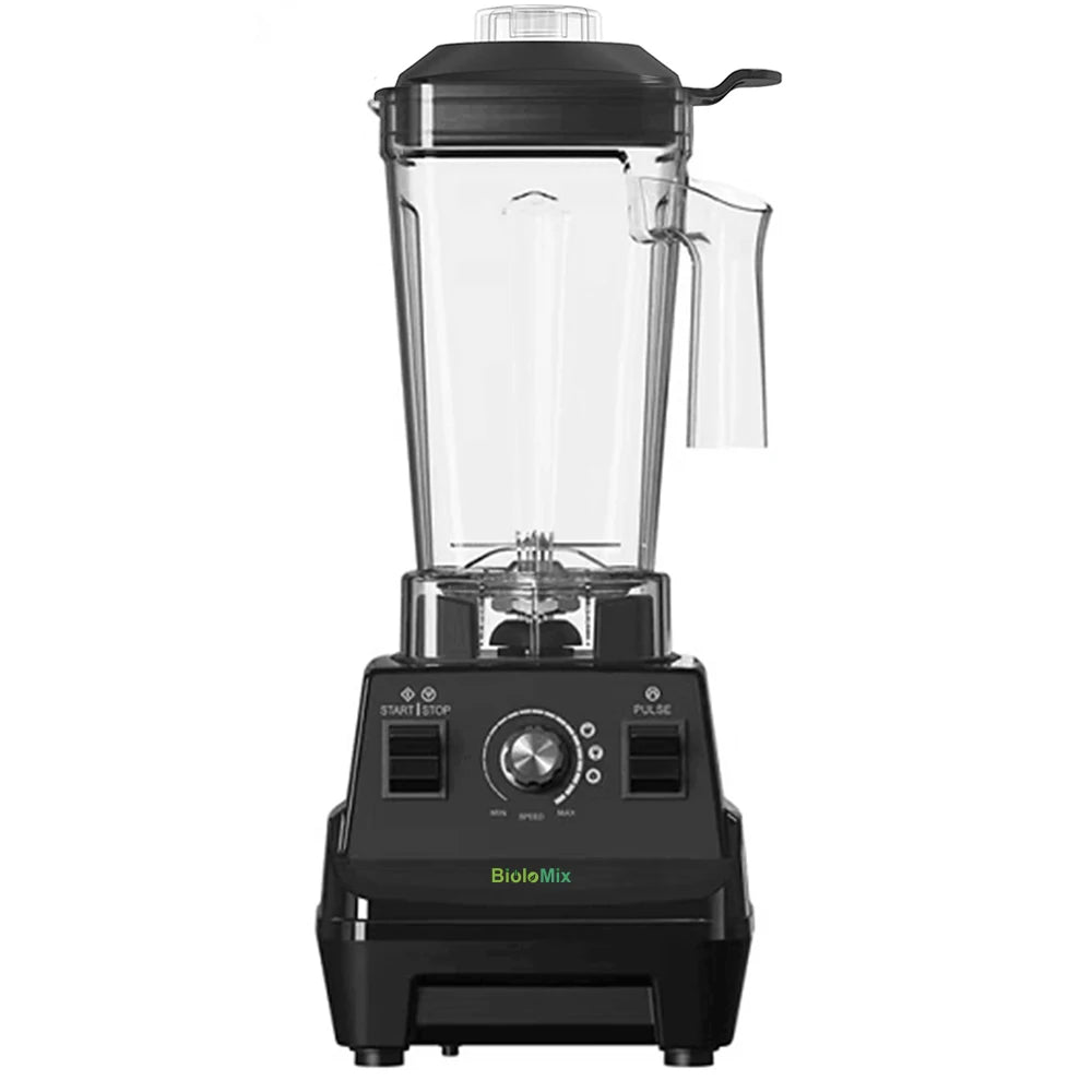 BioloMix 1800W Mini Pro Professional-Grade Smoothie Blender, 1.8L Container, Black/RED, Self-Cleaning