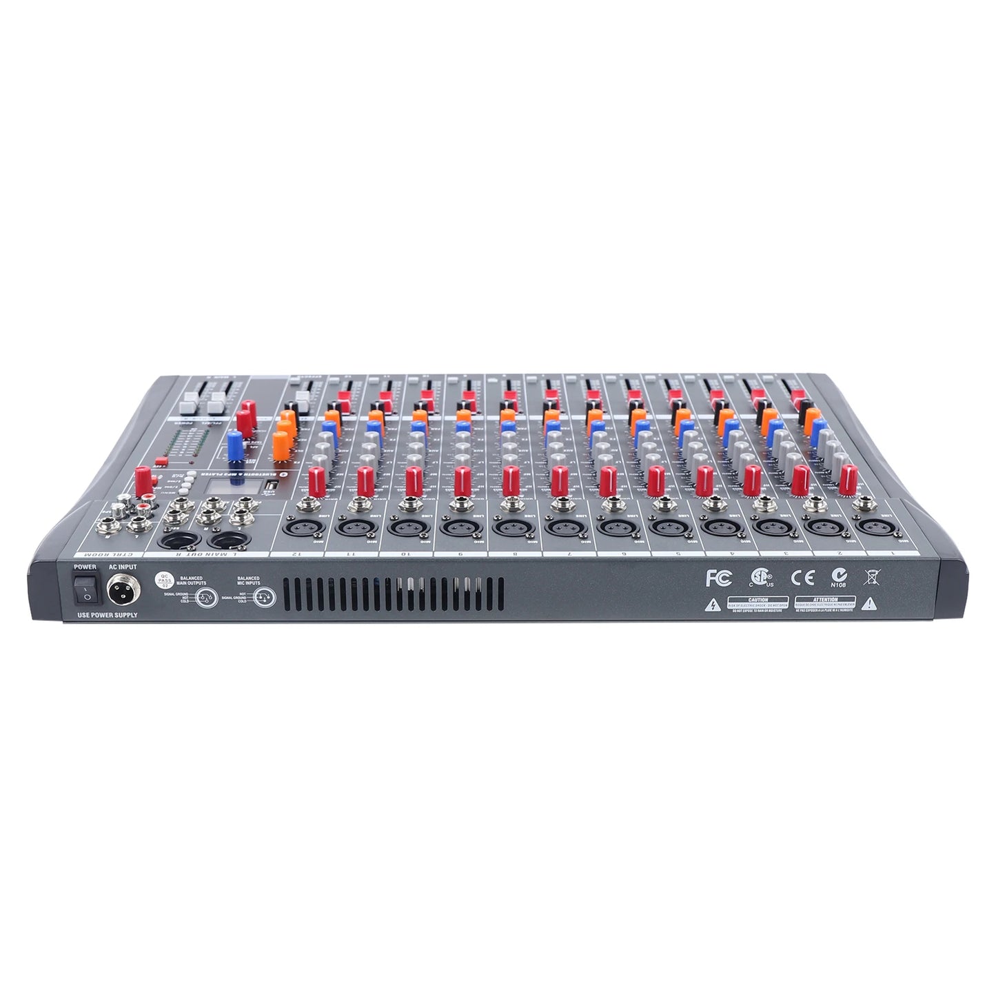 professional power sound mixer console 12 channels audio power amplifier mixer Recording studio tuning equipment
