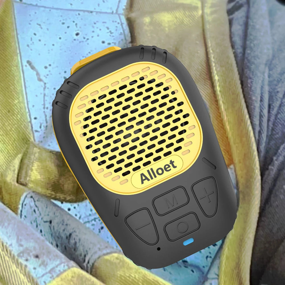 Wearable Bluetooth-Compatible5.3 Speaker Built-in Mic Jobsite & Outdoor Wearable Speaker Mini Speaker for Hands-Free Music/Calls