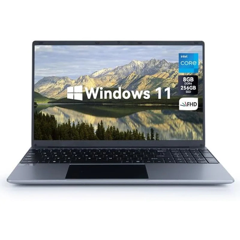Notebook 15.6 Inch Laptop Windows 11 1366 * 768 Cheap Portable Intel Celeron N5095 Quad-Core Processors Laptop 8 RAM 256GB ROM