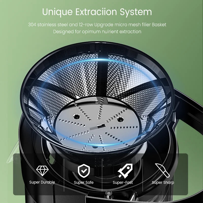 SEJOY 300W Centrifugal Juicer Machine Electric Citrus Juicer Extractor Machine Fruit Veg Blender  Automatic Pulp Ejection