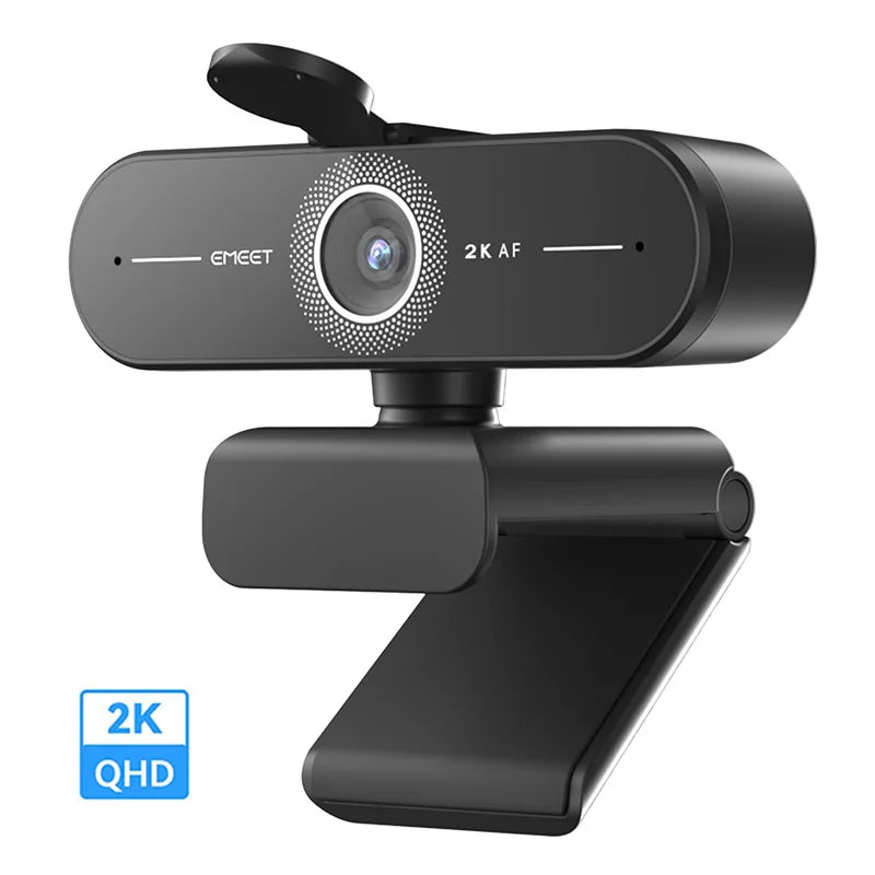 EMEET Webcam Autofocus Streaming Web Camera 4K/2K/1080P 60FPS Web Cam 73°FOV USB Computer Camera with Dual Mics for PC/Laptop