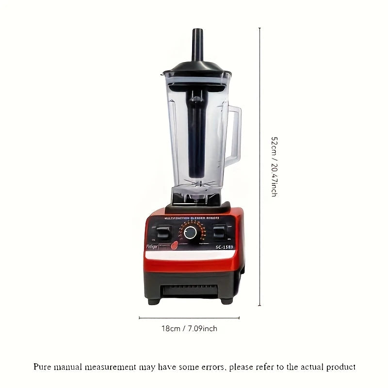 Red Multifunctional Blender for RV Kitchen, 110V-130V, Ice Crusher & Food Grinder – Durable PP Material, Compact & Efficient f