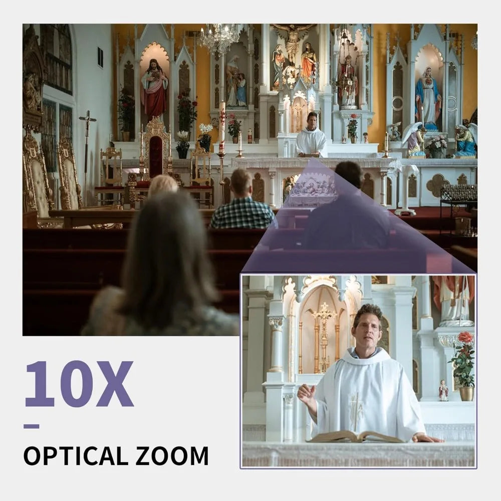 Authentic - USB10X Video Conference Webcam USB PTZ Camera 10X Optical Zoom Full HD 1080p for Live Streaming Church -NEW