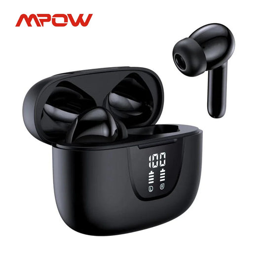 Mpow S42 Active Noise Cancelling Earphones Bluetooth 5.3 TWS Headset 30H Playback In-Ear ANC TWS Earbuds for iPhone Smartphone
