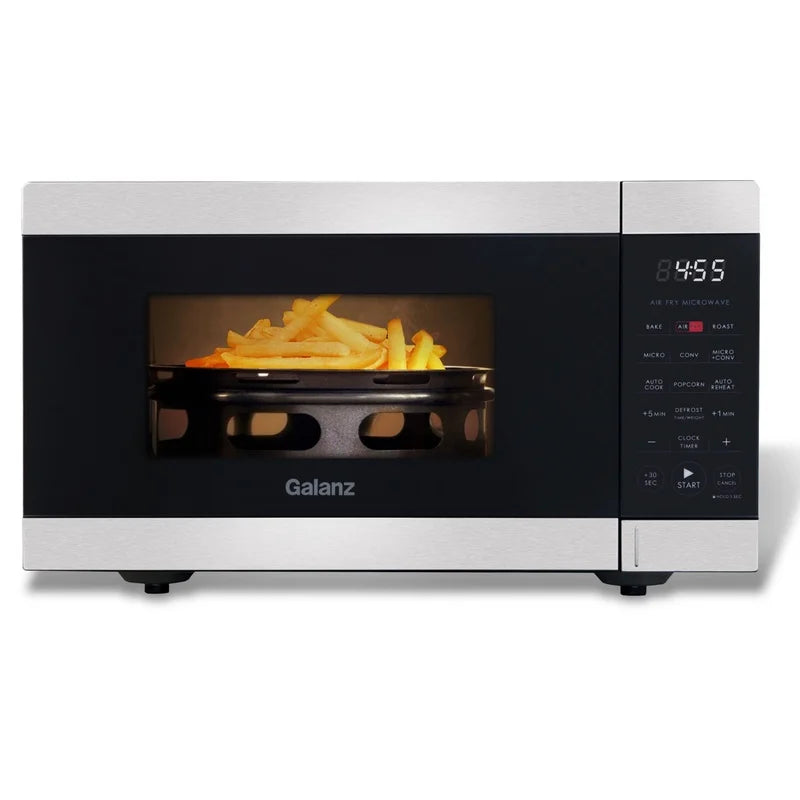 3-in-1 Air Fry Microwave Oven 900W Stainless Steel Convection Cooking Multi-Function Auto-Cook Air Fryer Countertop Kitchen