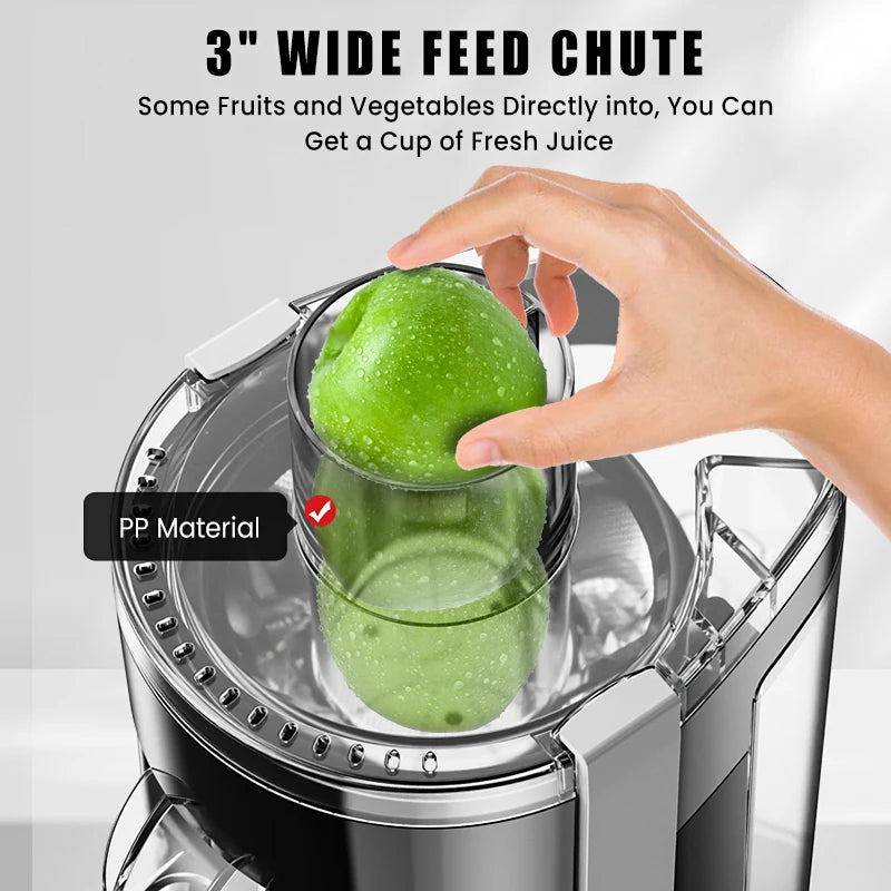 SEJOY 300W Centrifugal Juicer Machine Electric Citrus Juicer Extractor Machine Fruit Veg Blender  Automatic Pulp Ejection