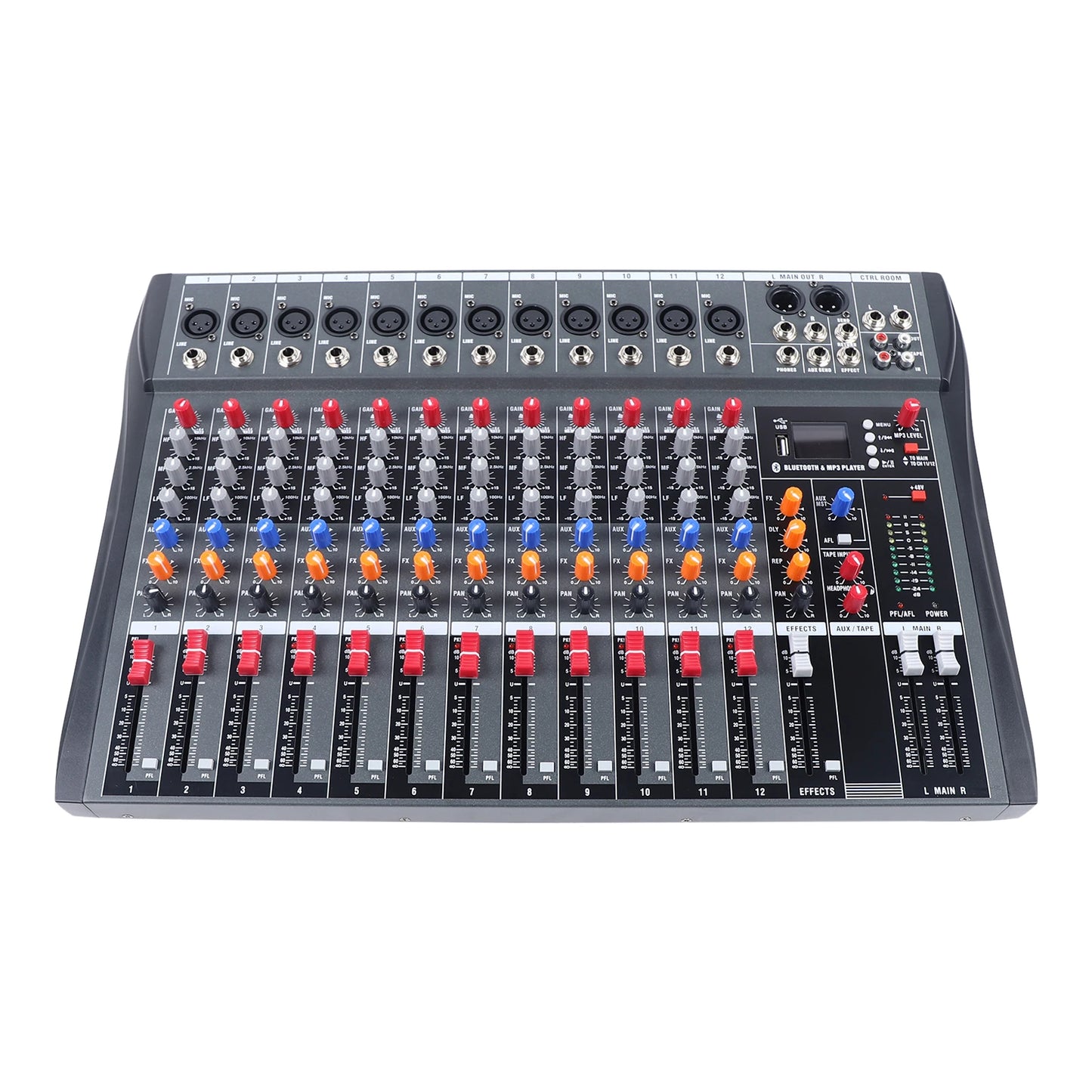 professional power sound mixer console 12 channels audio power amplifier mixer Recording studio tuning equipment