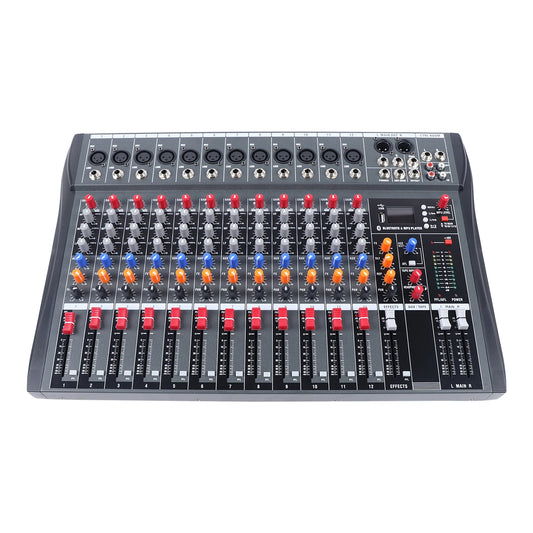 professional power sound mixer console 12 channels audio power amplifier mixer Recording studio tuning equipment