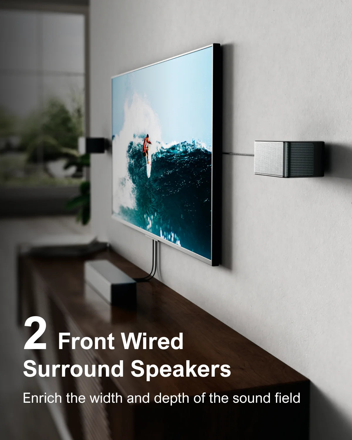 ULTIMEA 7.1 Soundbar with Dolby Atmos and APP Control, Home Theater Bluetooth Speaker with Wrieless Subwoofer&4 Surround Speaker