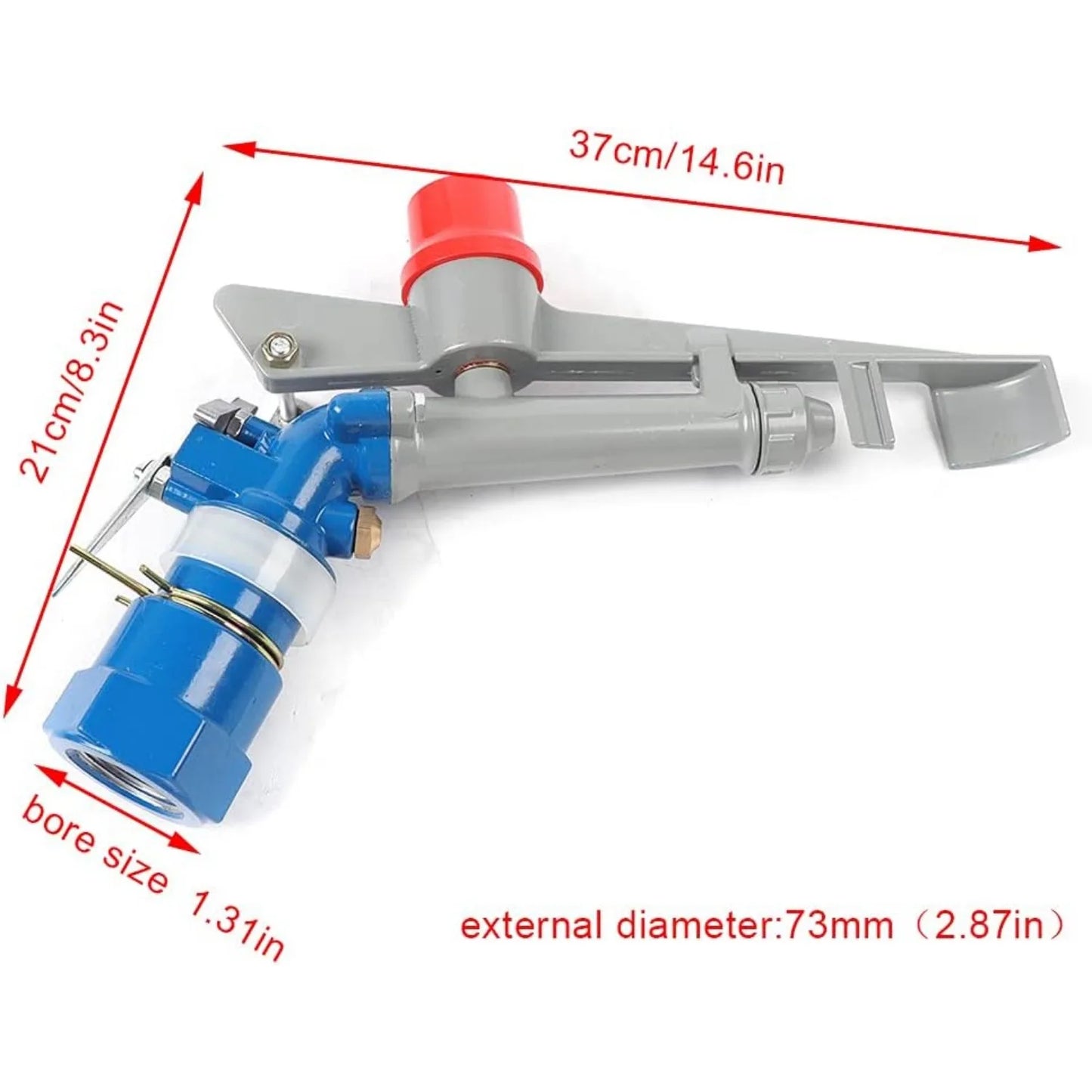 Agriculture Irrigation Sprinklers,360° Adjustable Large-Area Irrigation Spray Gun for Farms, Orchards, Tea Gardens, Forestry