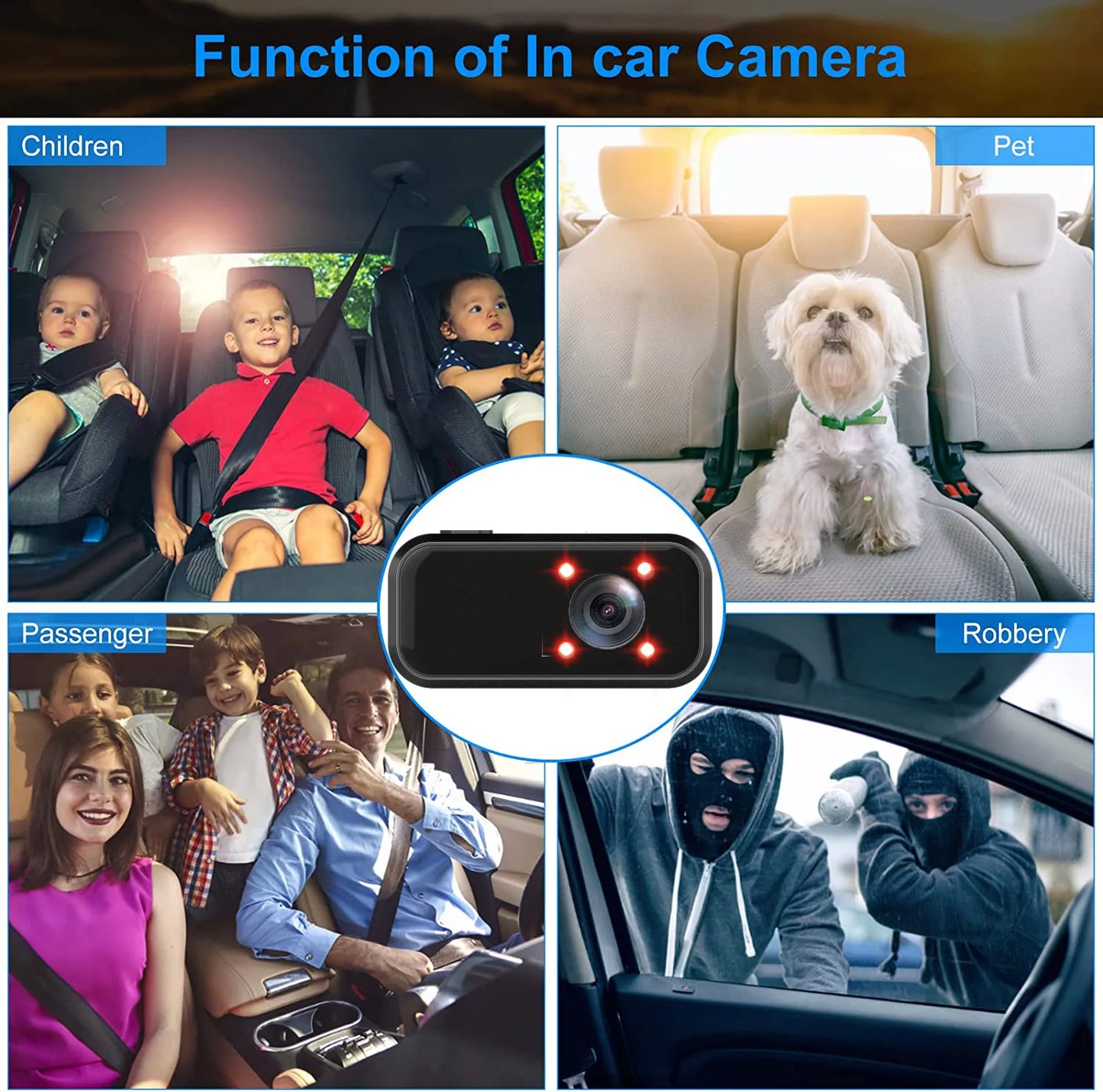 E-ACE Car Dvr 11.26 Inch Video Recorder 3 Cameras 1080P Stream Media Dash cam Rearview Mirror With Rear Camera Support WIFI GPS