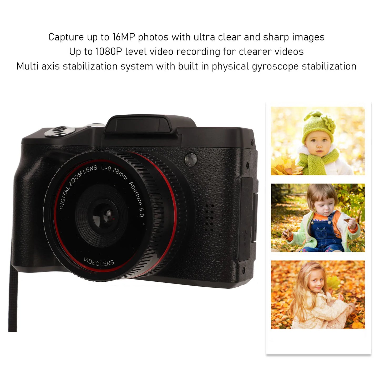 1080P Digital Camera 16MP HD Smart Digital Camera  SLR Digital Camera for Photography Digital Camera 1080P Digital Camera