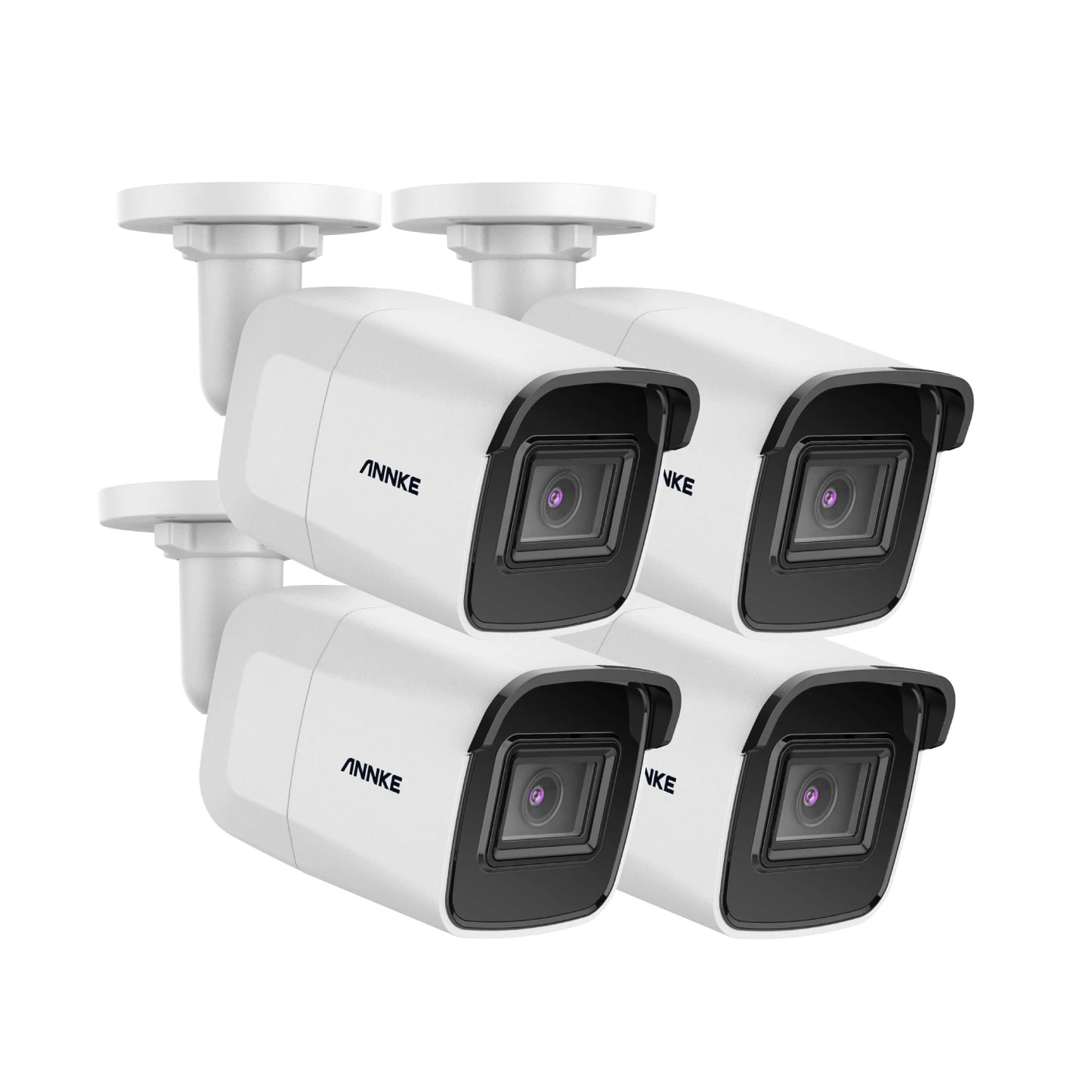 ANNKE 4X Ultra HD 8MP POE Camera 4K Outdoor Indoor Weatherproof Security Network Bullet EXIR Night Vision Email Alert Camera Kit