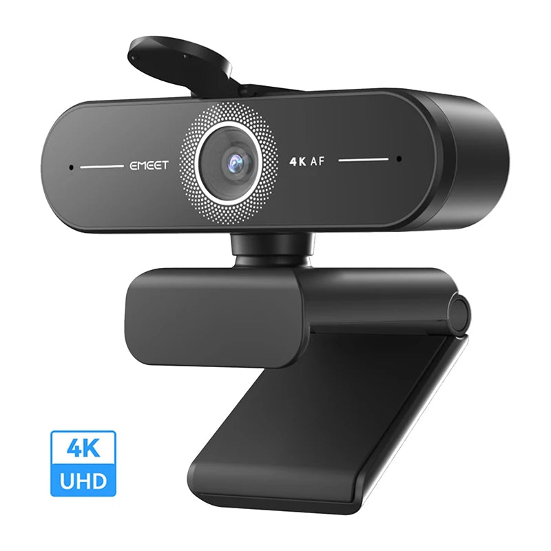 EMEET Webcam Autofocus Streaming Web Camera 4K/2K/1080P 60FPS Web Cam 73°FOV USB Computer Camera with Dual Mics for PC/Laptop